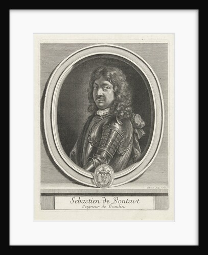 Portrait of Sébastien de Pontaut by Gerard Edelinck