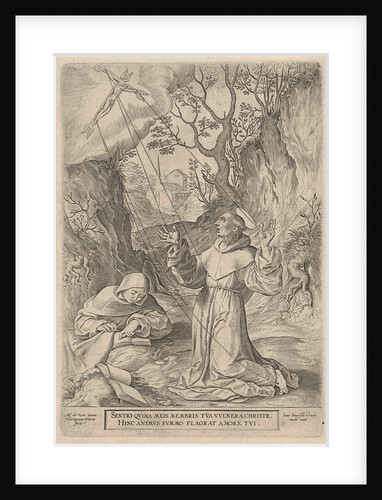 Francis of Assisi receiving the stigmata of Christ by Johannes Baptista Vrints I