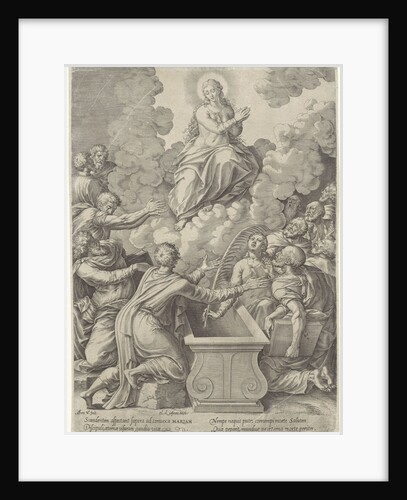 Assumption of Mary by Hieronymus Wierix