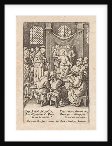 Christ as a twelve year old in the temple by Hieronymus Wierix