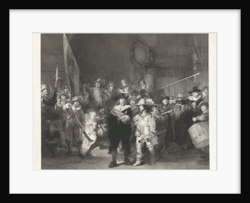 The corporal Company of Captain Frans Banninck Cocq and Lieutenant Willem van Ruytenburch, known as the Night Watch by Johann Wilhelm Kaiser I