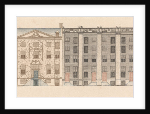 Amsterdam canal houses along the Herengracht 480-488 by Johan Teyler