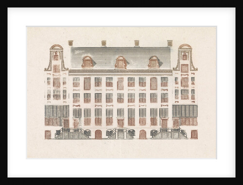 Amsterdam canal houses on the Keizersgracht 518-526 by Johan Teyler