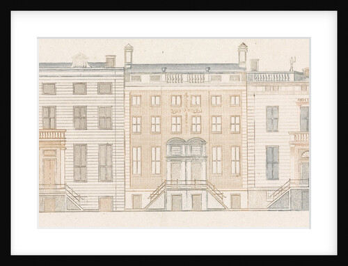 Amsterdam canal houses along the Herengracht 450-456 by Johan Teyler