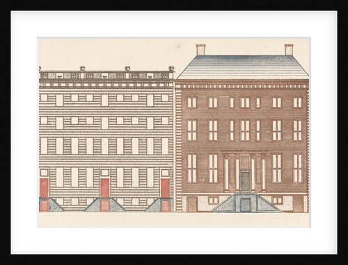 Amsterdam canal houses on the Keizersgracht 452 and 480-476 by Johan Teyler