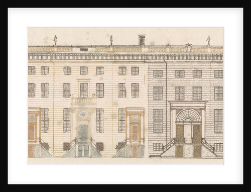 Amsterdam canal houses on the Keizersgracht 738-730 The Netherlands by Johan Teyler