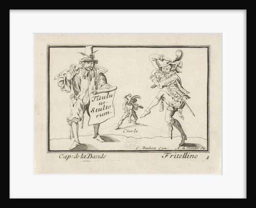 Cap. de la Bande, Ciurlo and Fritellino, Anthonie de Winter by Cornelis Danckerts II