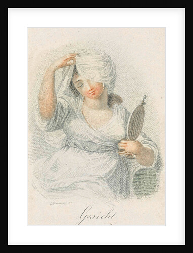 Looking in the mirror, Ludwig Gottlieb Portman by Schiavonetti