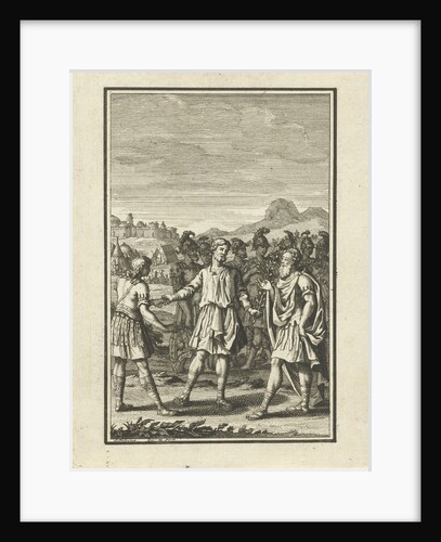 Telemachus talking with Mentor by Jacob Folkema