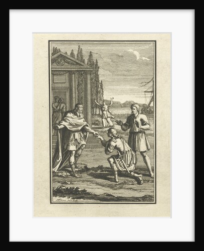 Telemachus kneels before Mentor by Jacob Folkema