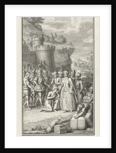 Oriental woman welcomed with a kiss by Jacob Folkema