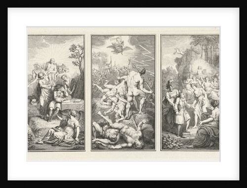 Mythological and allegorical scenes about the inspiration of the playwright Paul Scarron by Louis Fabritius Dubourg