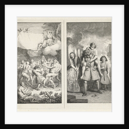 Playwright Paul Scarron dances with satyrs, fauns and maenads by Anonymous