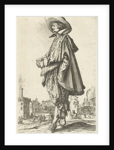Noble man with hat, seen on the left by Frederik de Wit
