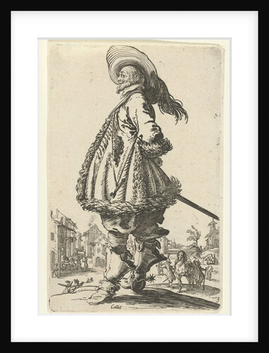 Rider with plumed hat by Anonymous
