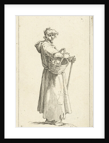 Young farmer with basket by Abraham Bloemaert