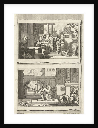 Expulsion of Hagar and Ishmael and the return of the prodigal son by Pieter van den Berge