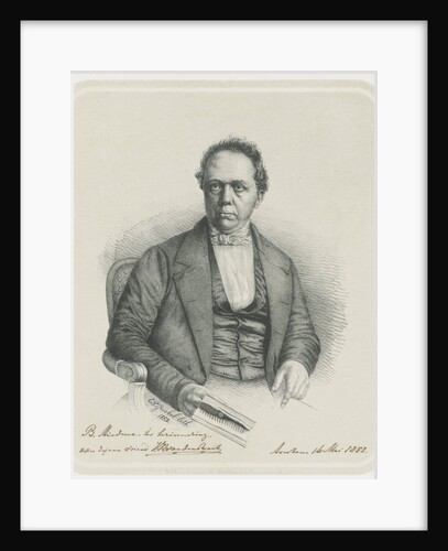 Portrait of J. K. v.d Pants by Cornelis Philippus Groebel Jr