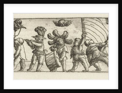 Frieze with putti and coat of arms by Monogrammist CB with tree