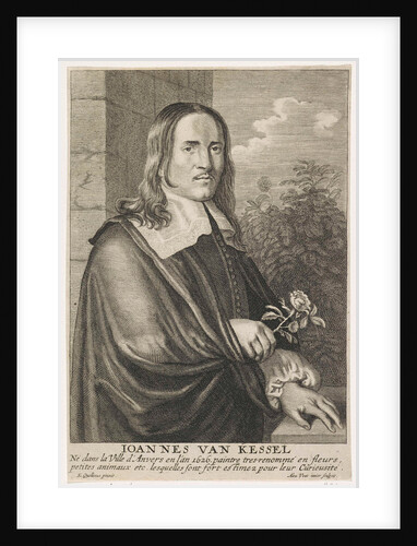 Portrait of the painter Jan van Kessel I by Erasmus Quellinus II