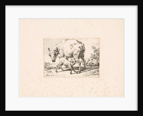 Goat suckling her young by Adriaen van de Velde