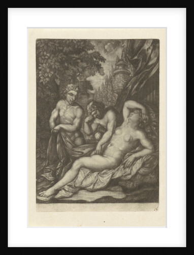 Two Satyrs near a sleeping nymph by Jan van Somer