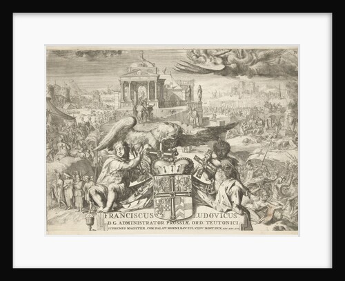 History and work of the Teutonic Order; coat of arms of the Grand Master of the Order by Romeyn de Hooghe