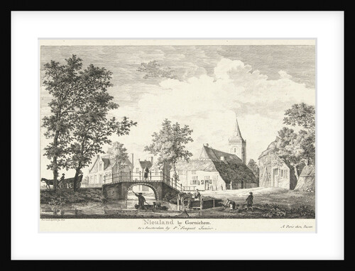Village view of Nieuwland by Pierre François Basan