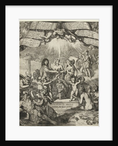 Allegory of the marriage of Francis Mollo and Anna Maria Ooms by Nic. Andrea Tensini