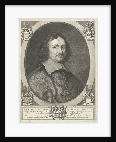 Portrait of Ferdinand Furstenberg, Prince Bishop of Paderborn by Baron von Fürstenberg Theodor Caspar