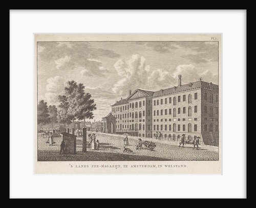 Lands Zeemagazijn in Amsterdam, before the 1791 fire by Jan Bulthuis