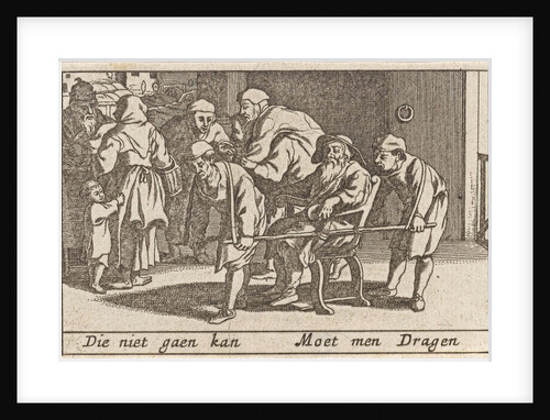 Old men are carried by Claes Jansz. Visscher II