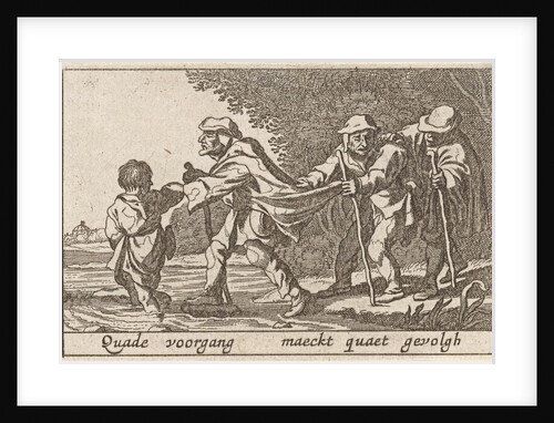 Boy leads the blind by Claes Jansz. Visscher II