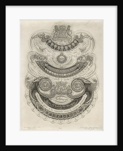 Calligraphy on the concordat between the Courts of Rome and William I by Dewasme-Plétinckx