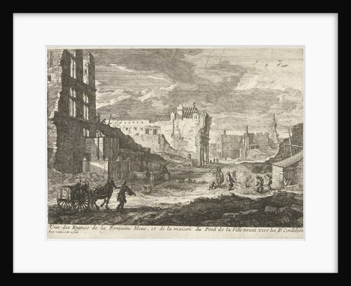 Ruins of the fountain the Spauwer Brussels Belgium by Augustin Coppens