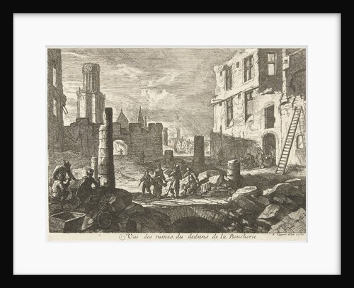 Ruins in Beenhouwersstraat, Brussels by Belgium