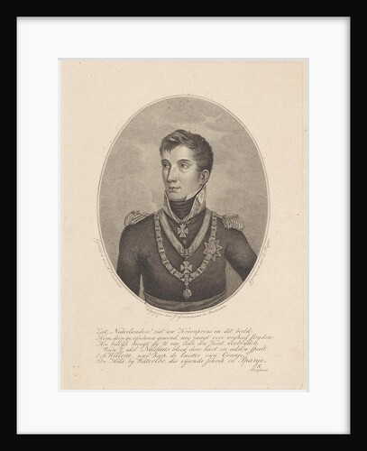 Portrait of William II, the future King of the Netherlands, as crown prince by J. Groenewoud