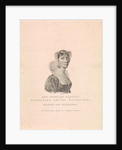 Portrait of Wilhelmina Frederica Louisa (Queen of the Netherlands) by Evert Maaskamp