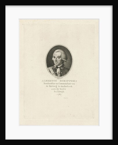 Portrait of Albertus Schippers by François Joseph Pfeiffer I