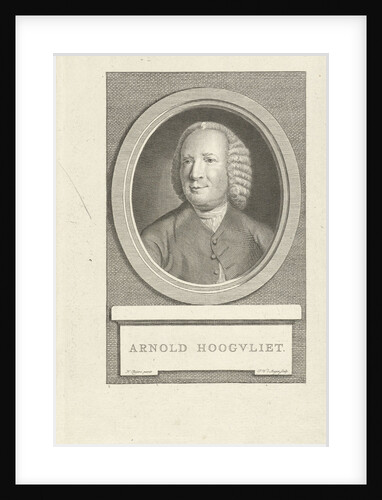 Portrait of Arnold Hoogvliet by Nicolaas Reyers