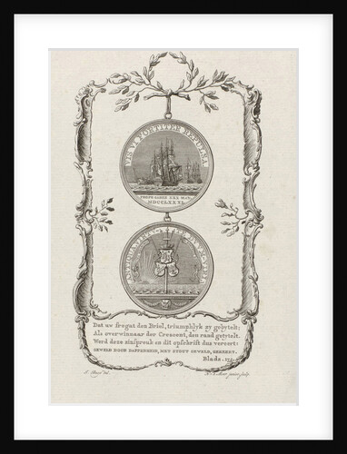 Medal in honor of Gerardus Oorthuys, captain of the frigate Den Briel by Noach van der Meer II