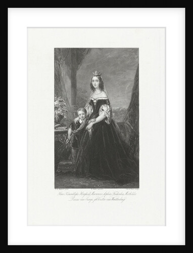 Portrait of Frederika Sophia Mathilda of Württemberg with her son by Koenraad Fuhri