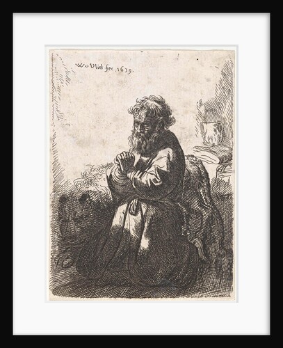 H. Jerome in prayer by Rembrandt Harmensz. van Rijn