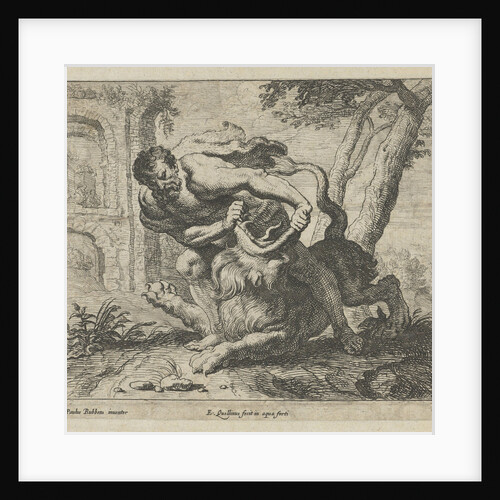 Samson and the lion by Erasmus Quellinus II