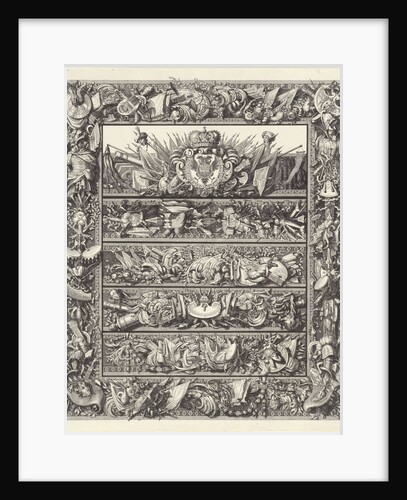 War Trophies and the coat of arms of Charles V of Habsburg by Anonymous