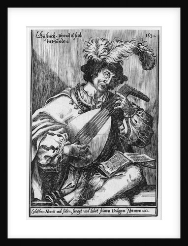 The lute player by Ludwig Büsinck