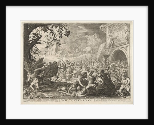 Death fights against humanity by Abraham Allard