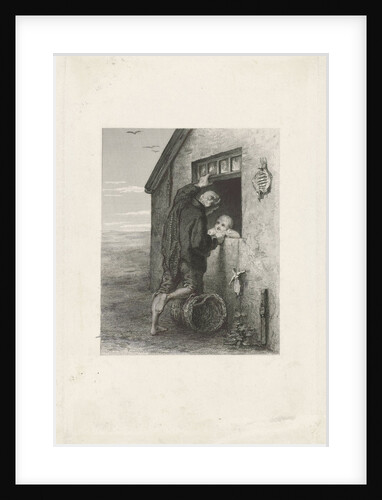 Conversation between a fisherman and a child by Johann Heinrich Maria Hubert Rennefeld