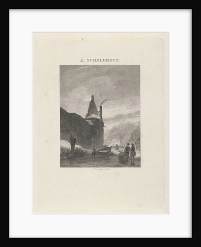 Winter view by Johannes Philippus Lange