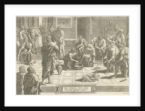 Christ washes the feet of the disciples by Lambert Lombard